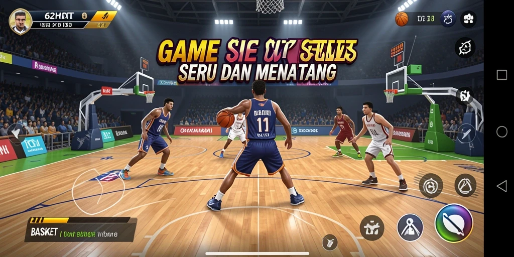 Screenshot 62HOT menampilkan gameplay Basket yang dinamis dan menawan.