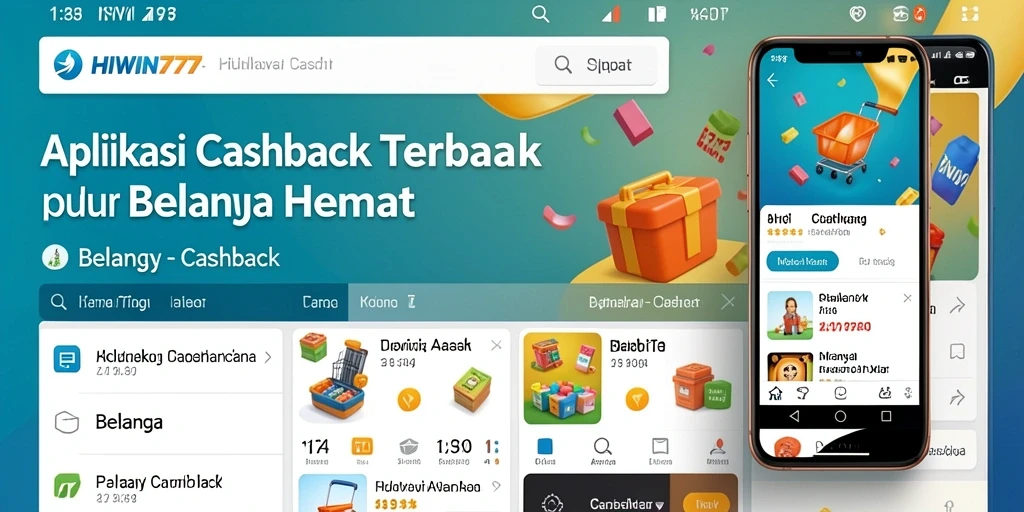 Tampilan antarmuka HIWIN777 menampilkan berbagai penawaran cashback menarik.