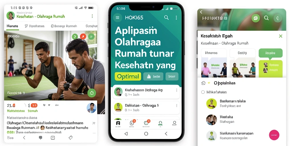 Tampilan antarmuka HOKI65 yang sederhana untuk olahraga di rumah.