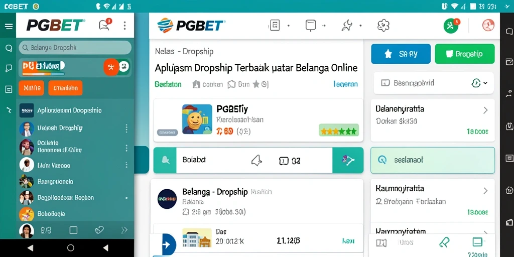 Antarmuka PGBET yang sederhana dan fungsional untuk belanja Dropship.