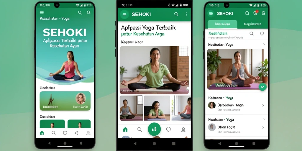 Antarmuka aplikasi SEHOKI yang menarik dan fungsional.